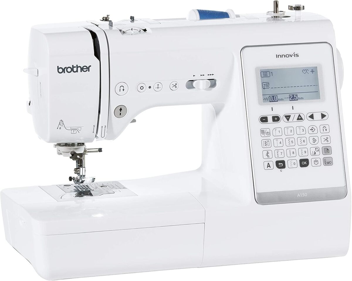 Test de la Brother Innov-Is A150 : machine à coudre avec écran LCD blanc