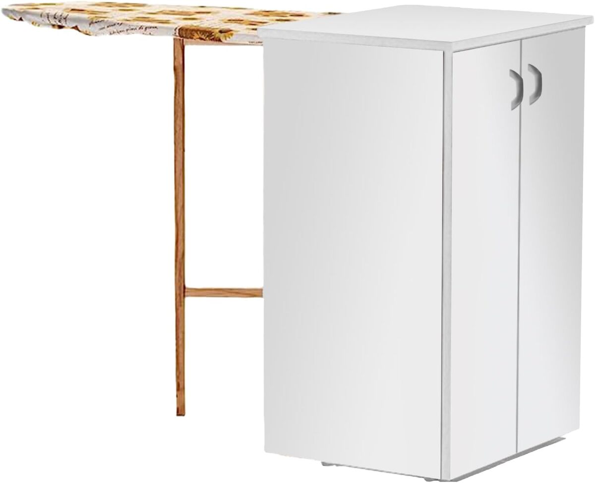 Test : meuble table à repasser multi-usages Sicignano en bois, compact et stylé