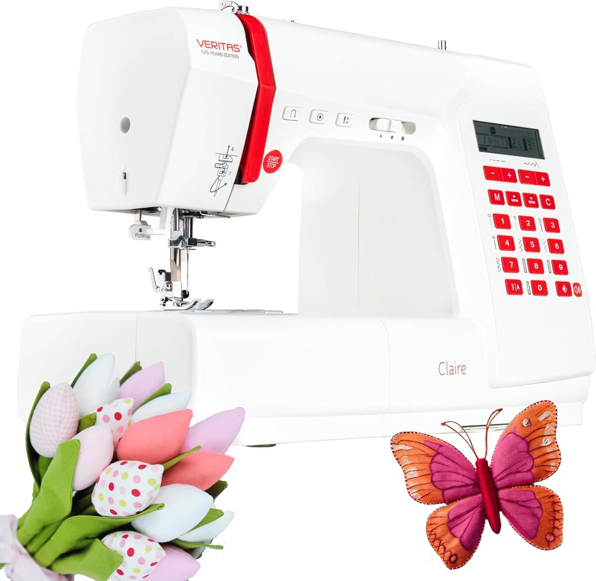 Test : machine à coudre Veritas Claire, blanche et rouge