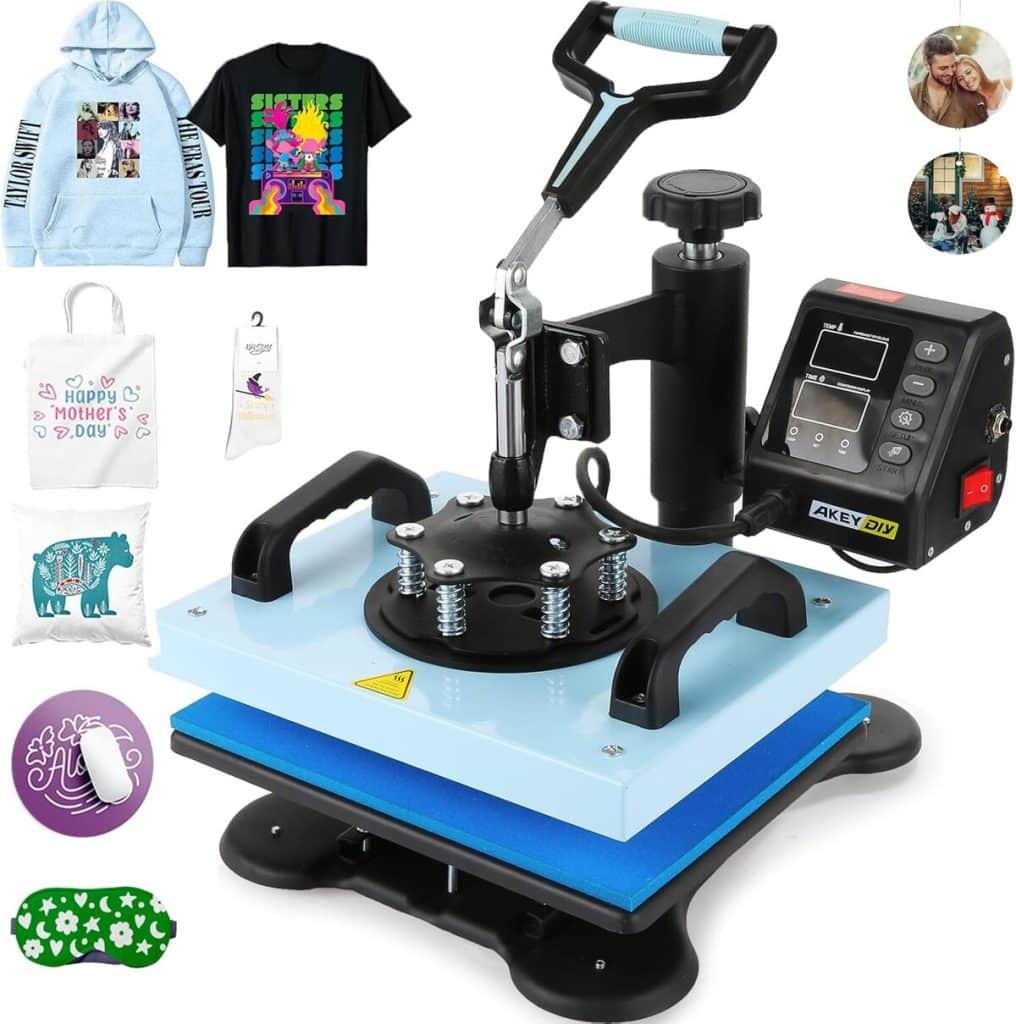 Test : akeydiy BasicPress presse à chaud bleue 30 x 25 cm