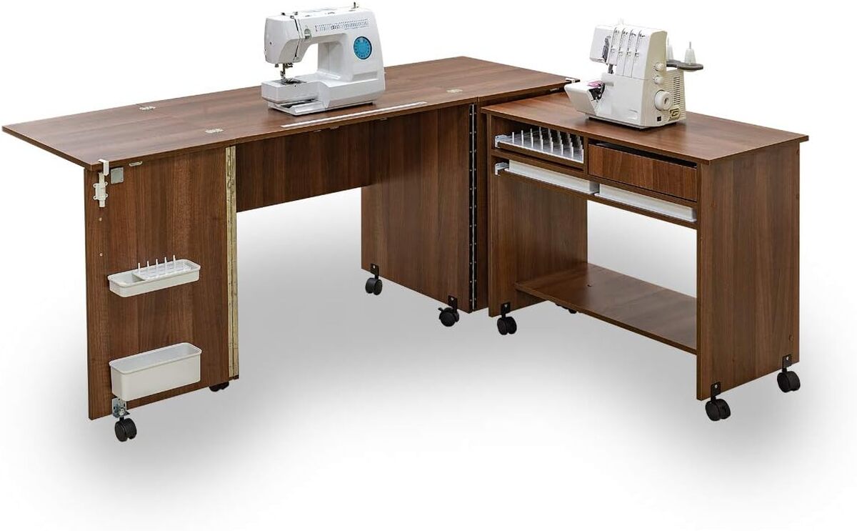 Test : armoire machine à coudre Comfort 7 (Lakeland Acacia Light)