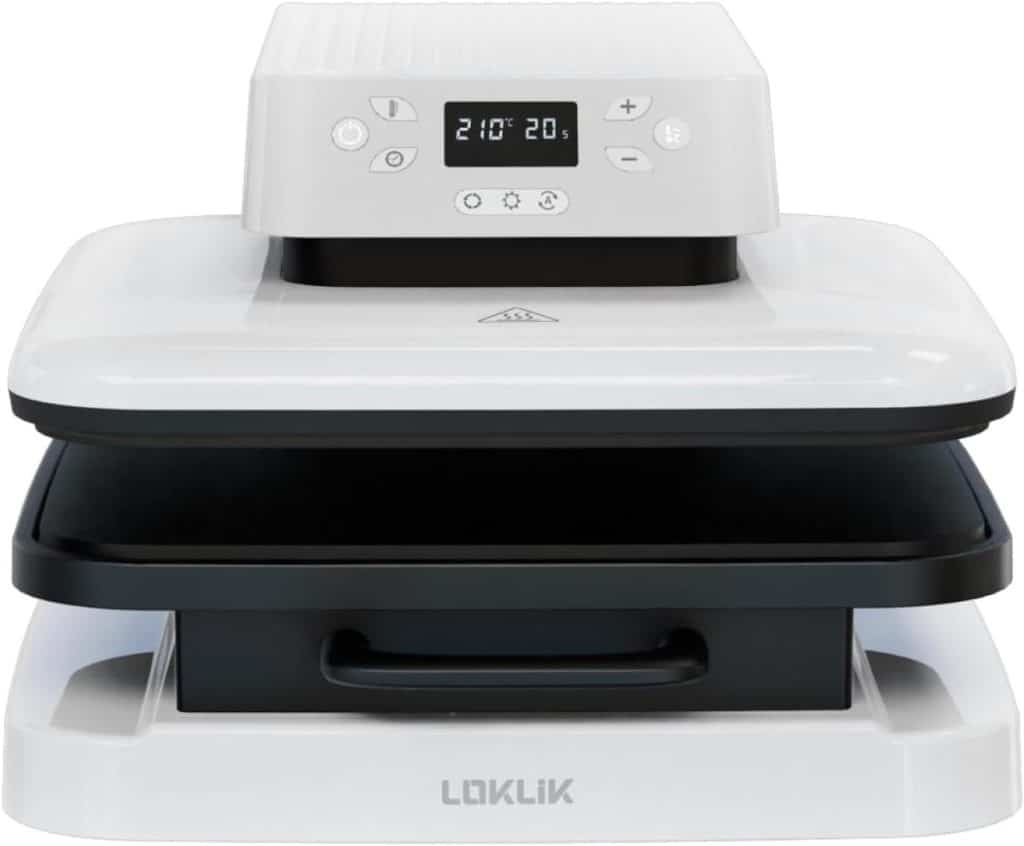 Test de la loklik auto heat press : presse chauffante compacte pour textile