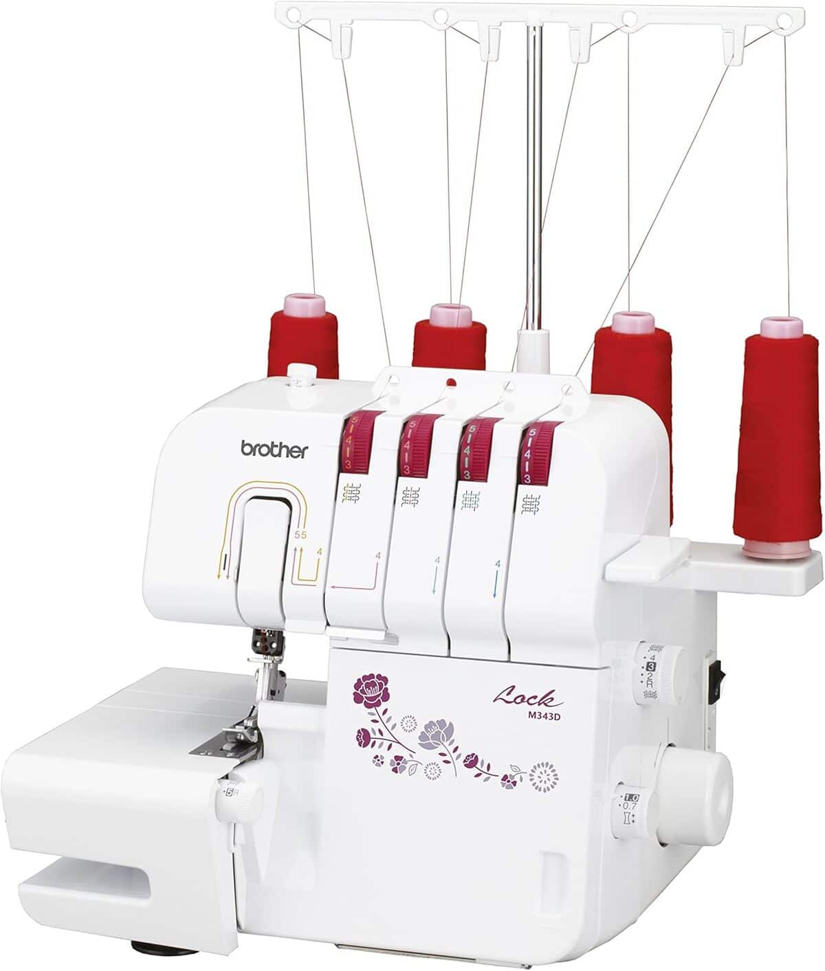 Test de la surjeteuse Brother M343D en acier inoxydable