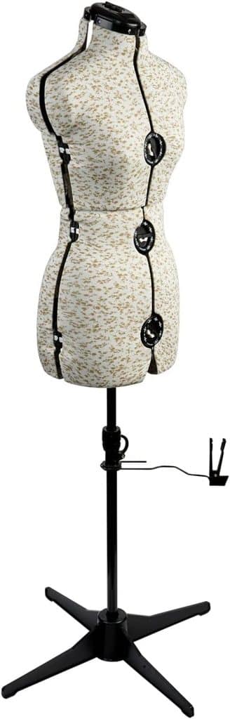 Test du mannequin couture réglable Sewing Online en motif sucre ditsy beige taille S