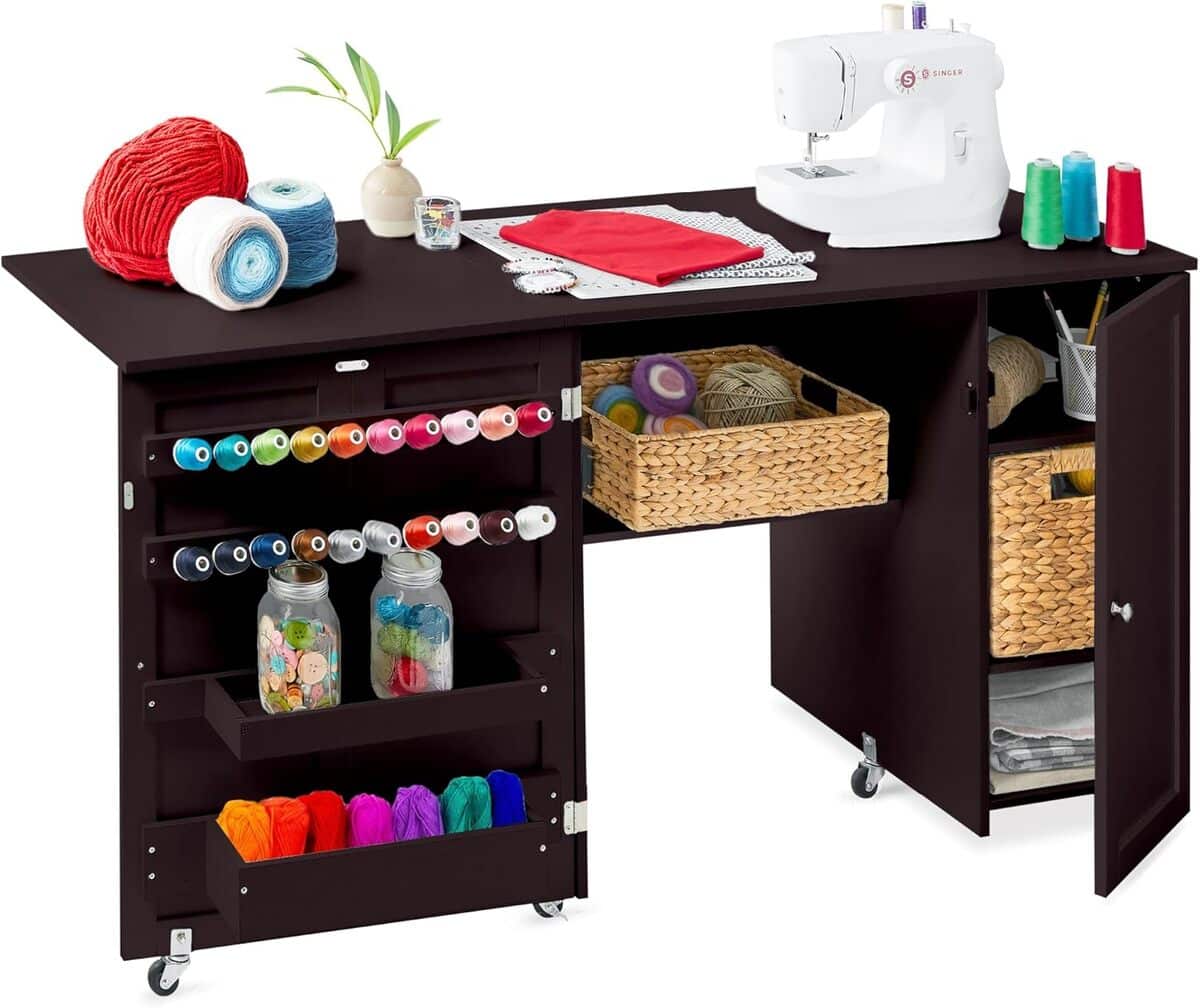 Test : table de couture pliable Best Choice Products avec plateau double