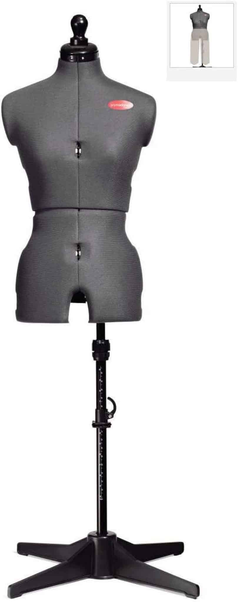 Test du buste de couture Prym Prymadonna S gris