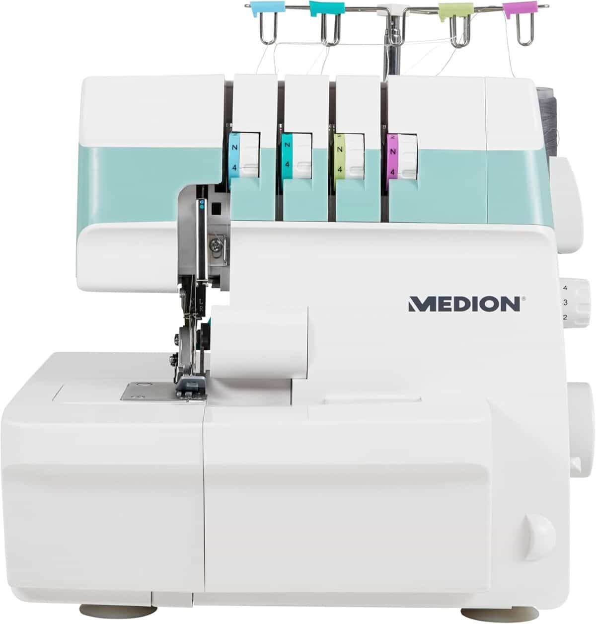 Test : machine à coudre surjeteuse Medion MD19169, puissance 90 W