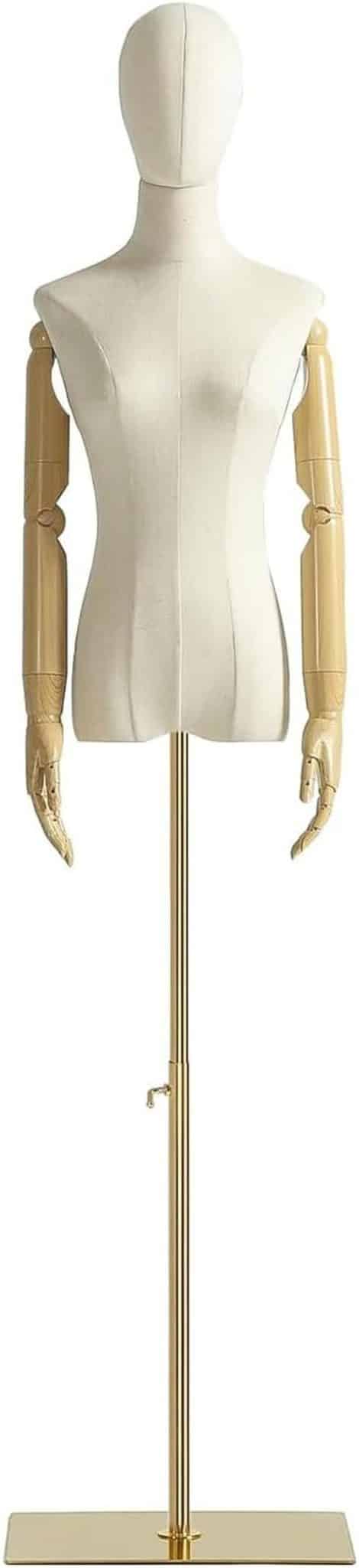 Avis sur le mannequin de présentation avec tête amovible Paris Beige & Doré