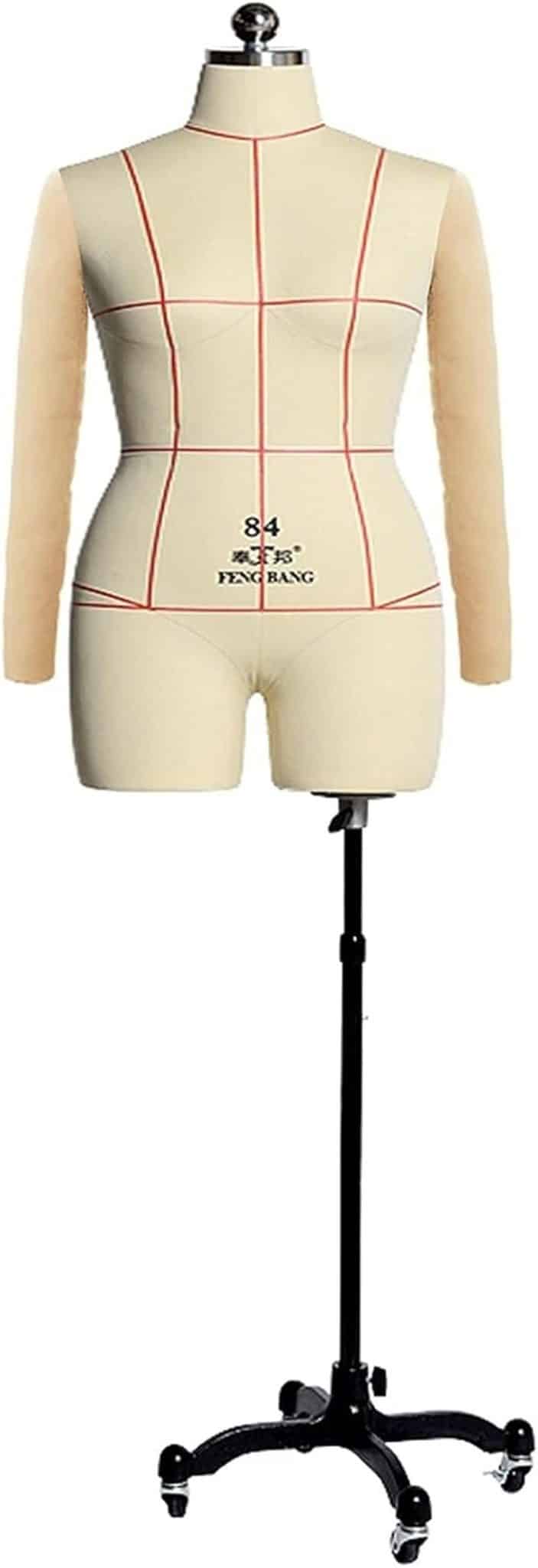 Test du mannequin de couture grande taille sur roulettes intéressant