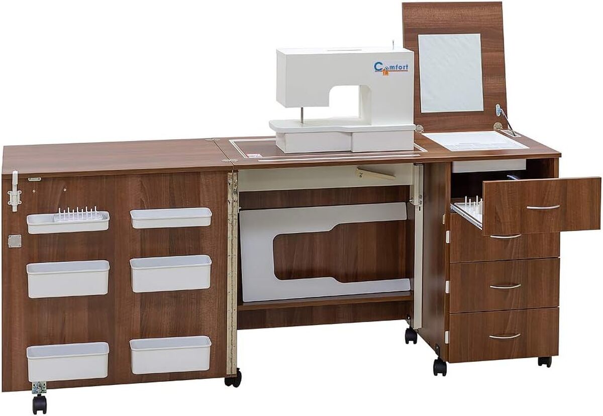 Test : table Comfort 2 pour machine à coudre (hêtre Ellmau, m)