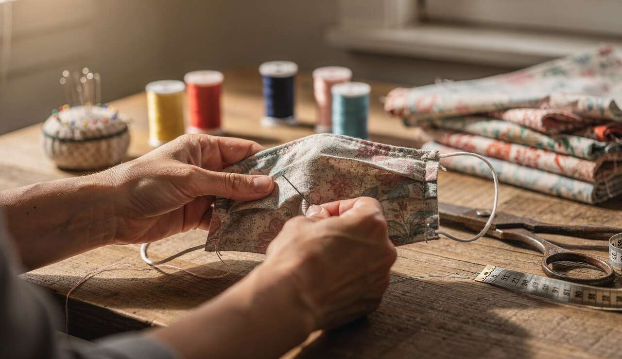 Techniques de couture adapt&eacute;es pour un masque efficace