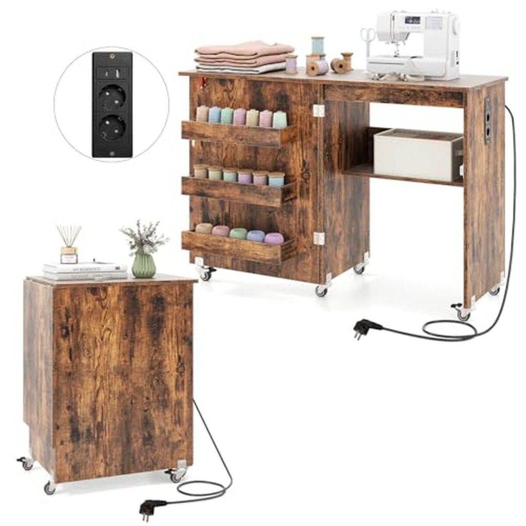 Test : table de couture pliante Giantex avec rangement pratique