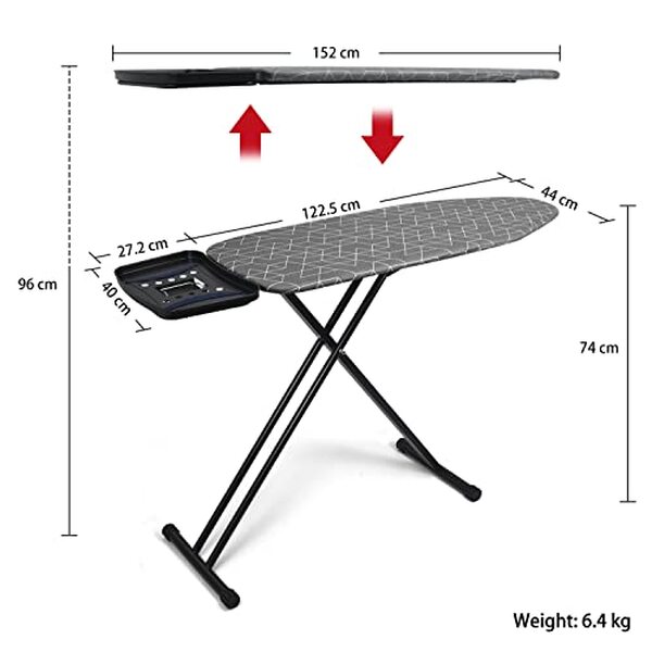 Découvrez notre test complet de la planche à repasser Duwee extra large, robuste et pliable : performance, solidité et praticité au rendez-vous pour un repassage facile et efficace.