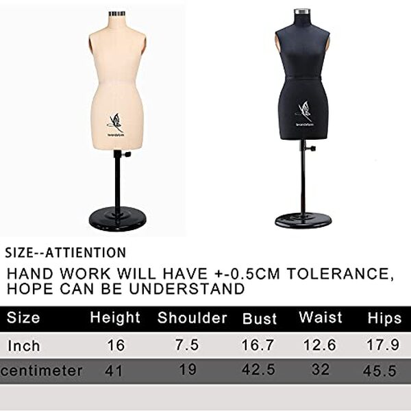 Découvrez le mannequin de couture miniature Lavandeform demi-taille 1 : 2, épinglable et idéal pour vos projets de design vestimentaire à petite échelle. Parfait pour les couturières en quête de précision et de créativité.