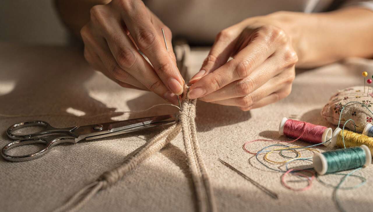 Le matériel nécessaire pour coudre du passepoil