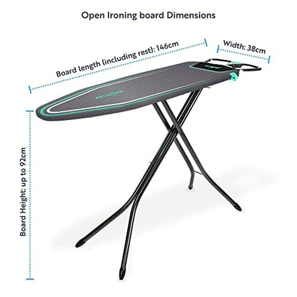 Découvrez notre test détaillé de la planche à repasser Minky Ergo mint Prozone 122 x 38 cm : caractéristiques, avantages et avis d'utilisation. 