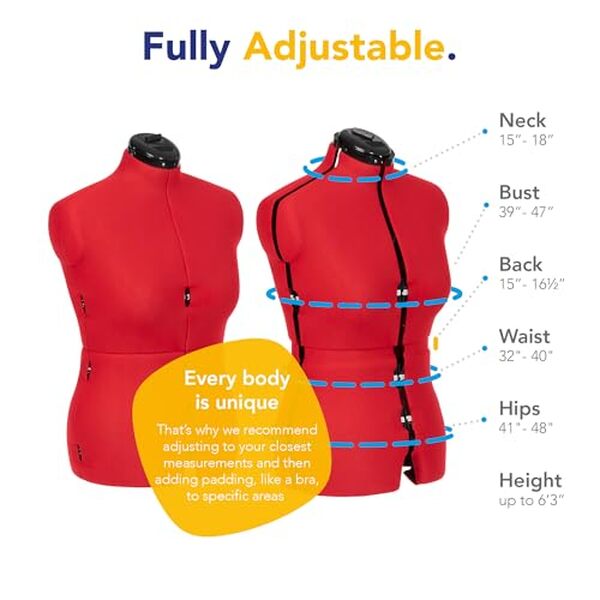 Découvrez notre test détaillé du mannequin de couture Adjustoform 8 pièces taille UE 44-50 rouge coquelicot. Qualité, praticité et verdict final pour vos projets de couture. 