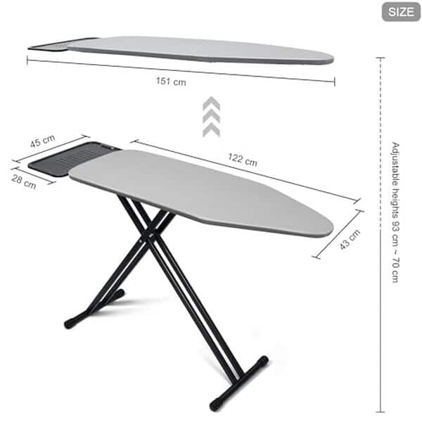 Découvrez notre test détaillé de la planche à repasser Duwee extra large 122 x 43 cm : caractéristiques, performance et avis d'utilisation pour un repassage optimal. 
