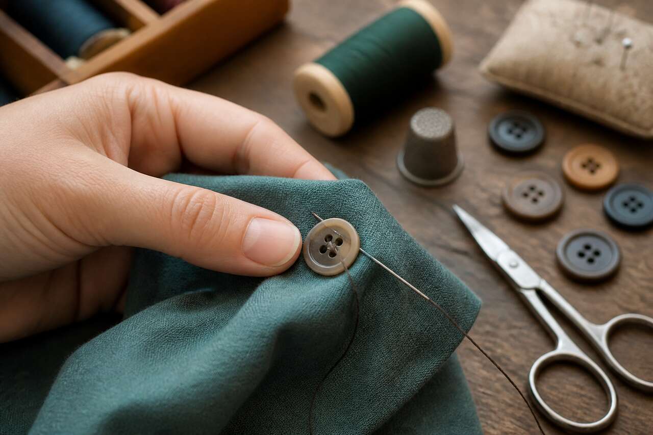 Techniques pour coudre un bouton à la main