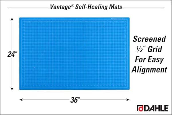 Découvrez notre test détaillé du tapis de découpe Dahle Vantage 10693 auto-cicatrisant 61 x 91, 4 cm. Caractéristiques, avantages et avis sur ce tapis de découpe bleu professionnel. 