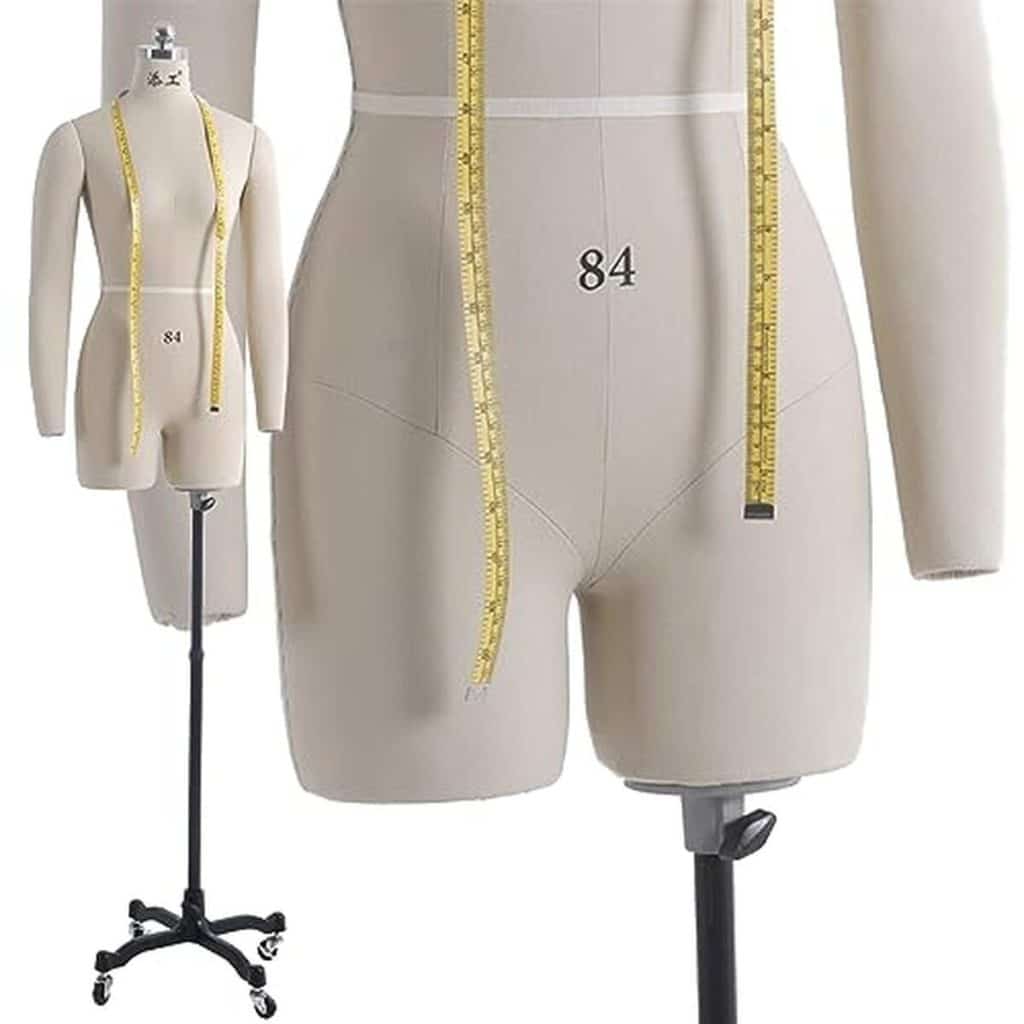Avis sur le buste JTSMJQIE à coudre : mannequin féminin avec bras souples