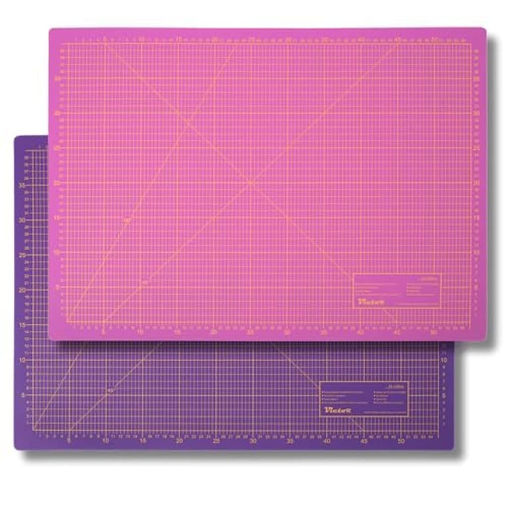 Test du tapis de découpe Victor Violet rose auto-cicatrisant taille A0