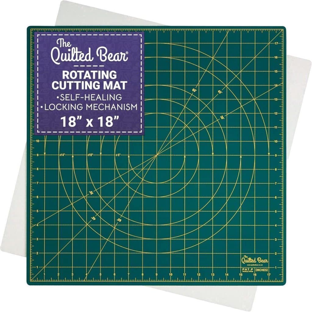 Test : tapis de découpe rotatif The Quilted bear 45, 7 cm
