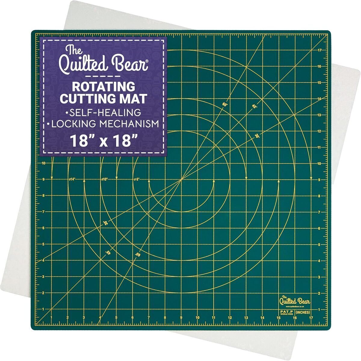 Test : tapis de découpe rotatif The Quilted bear 45, 7 cm