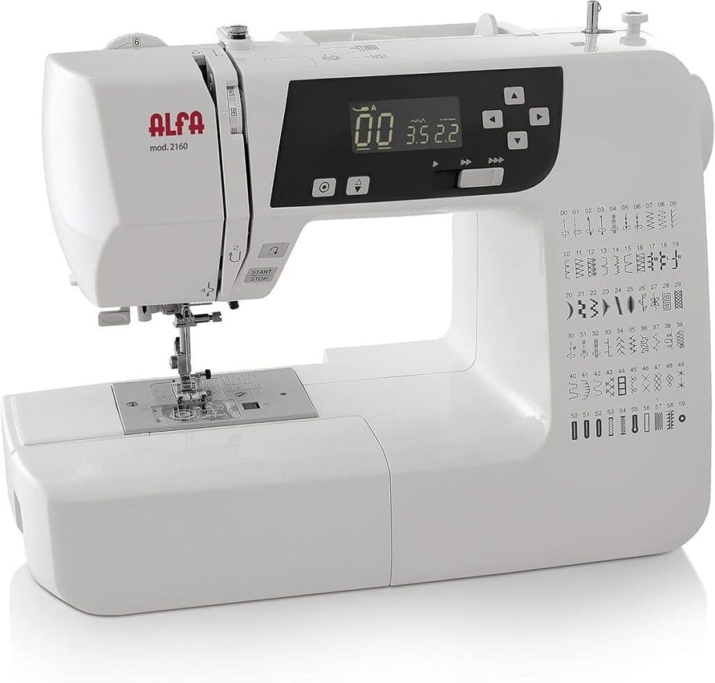 Test de la machine à coudre Alfa Modelo 2160
