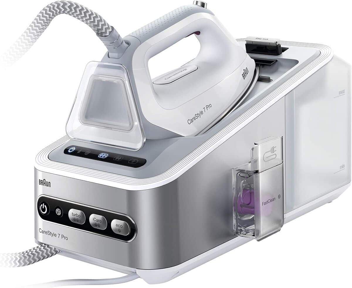 Test du Braun IS 7155.WH : performances exceptionnelles d'une centrale vapeur 2400 W
