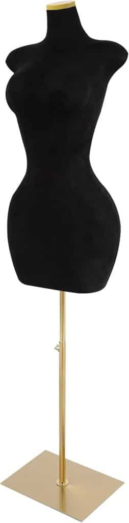 Test du mannequin femme réglable noir 150-210 cm
