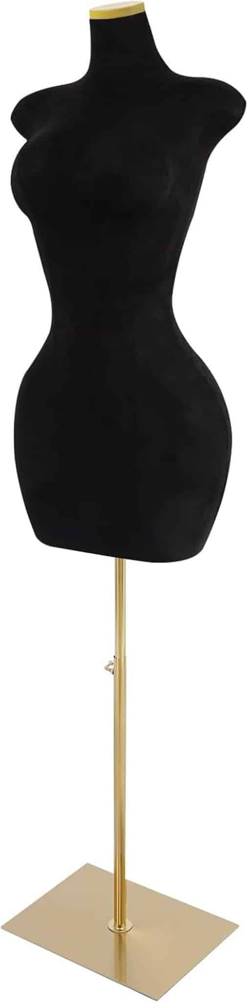 Test du mannequin femme réglable noir 150-210 cm