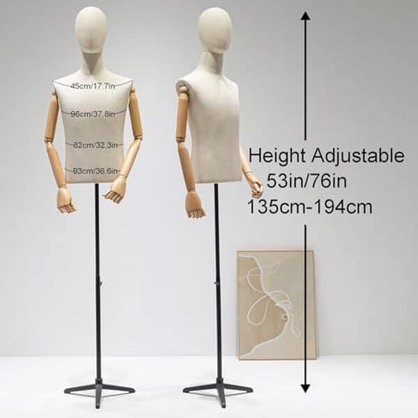 Découvrez notre avis complet sur le mannequin homme en bois massif réglable de 134 à 193 cm : qualité, praticité et meilleur rapport qualité-prix pour vos besoins. 