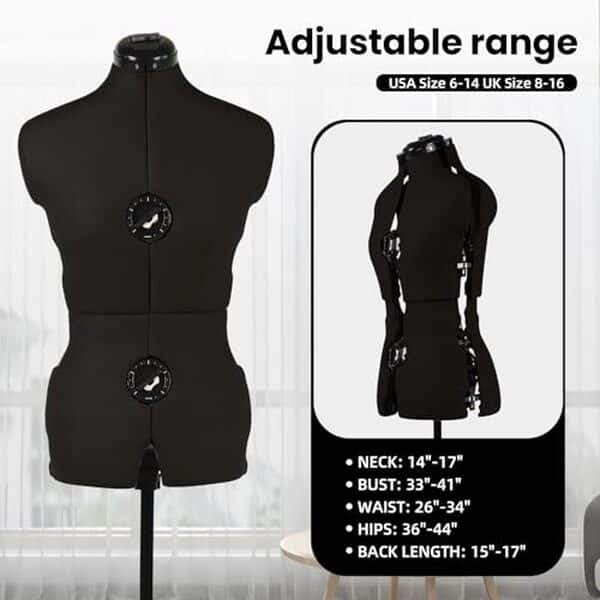 Découvrez notre test complet du mannequin ajustable PDM worldwide Black dress form pour la couture et l'exposition. Guide d'achat, caractéristiques et avis pour les tailles 6-14.