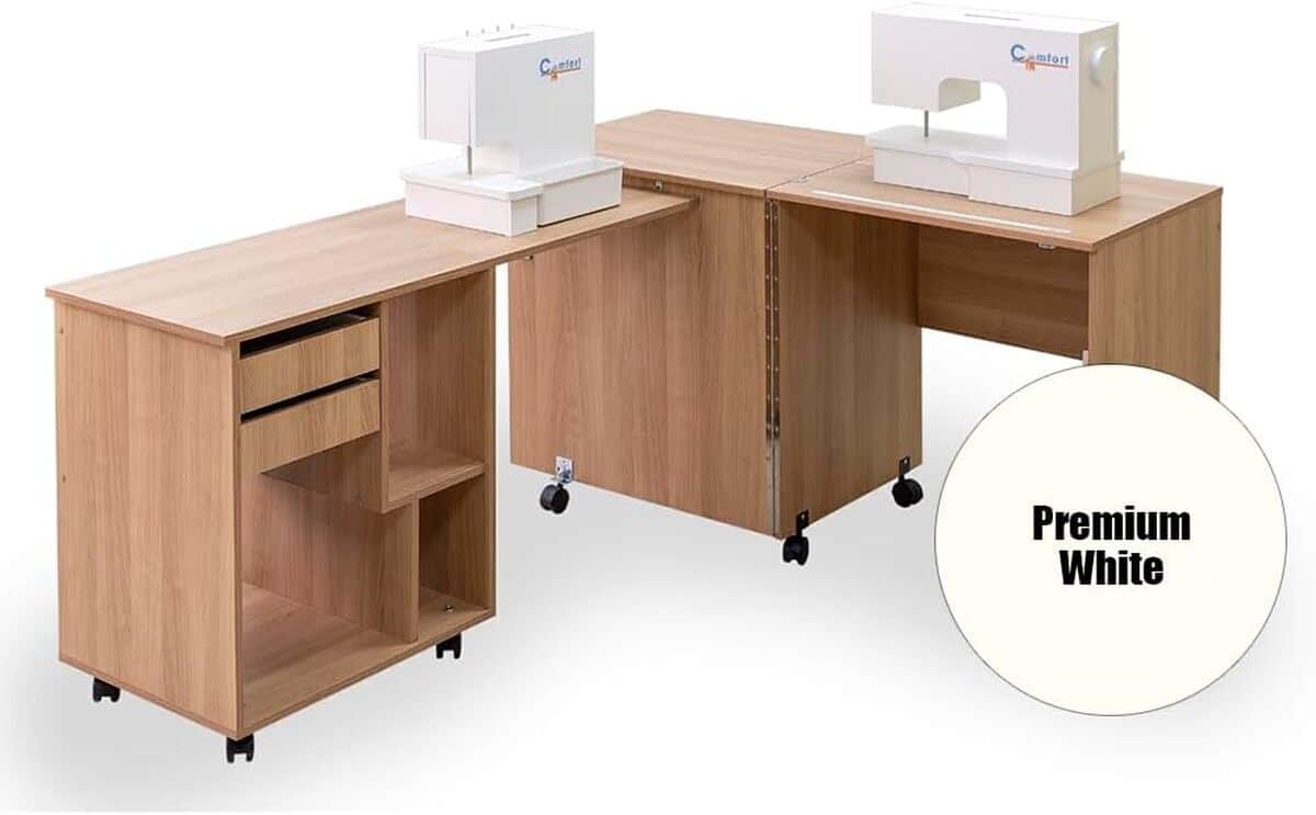 Test : armoire machine à coudre Comfort 8 premium white