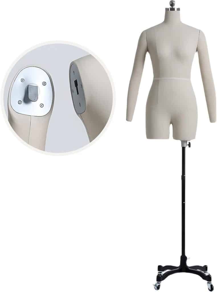 Avis sur le mannequin de couture réglable Witharms-S-Model80
