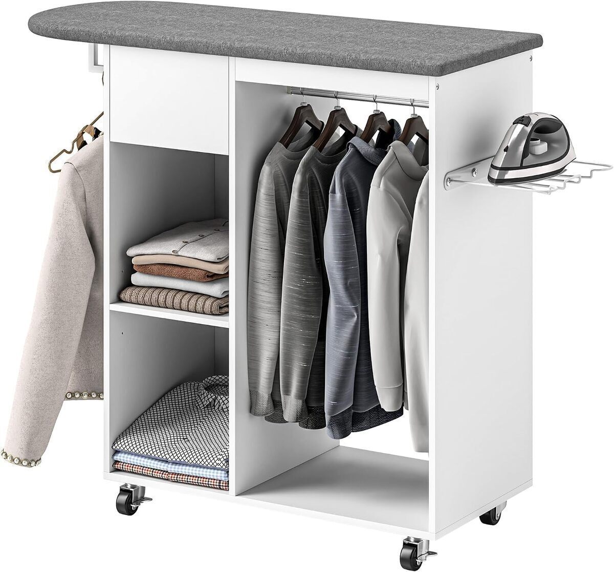 Test de l'armoire à repasser HOMCOM : design et praticité