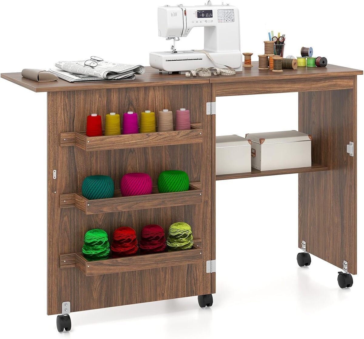 Test de l'armoire pliante Costway : l'atout couture organisée
